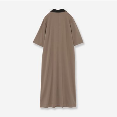 DAMA ジャージー ポロワンピース ライトブラウン M 楽天市場】大きいサイズ レディース ポロワンピース 5分袖