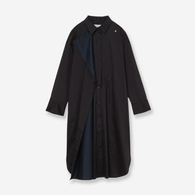 洗える】カラーコンビシャツワンピース（81015604） | R-ISM