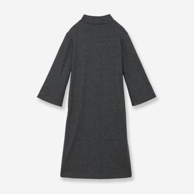 2WAYシルエット】圧縮ウールスムースコクーンワンピース