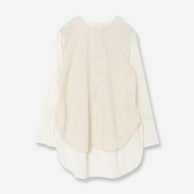 ＜R-ISM(Women) ＞【セットアップ対応】シャイニージャカードブラウス（８１０３１５０４）