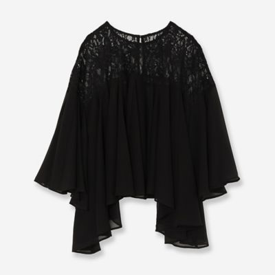 【セットアップ対応】レースコンビケープブラウス（８１０３２５１５）