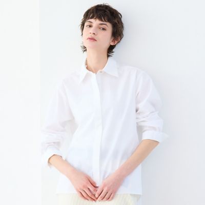 ＜R-ISM(Women) ＞【洗える・Ｓ／Ｍ／Ｌサイズ】サイドスリットタイプライターシャツ（８１０３２６０３）