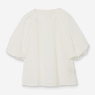 ＜R-ISM(Women) ＞シアージャカードボリュームスリーブブラウス（８１０３３４１３）