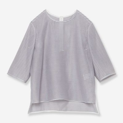 シアーボーダーブラウス（８１０３３４２３）