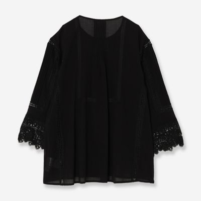 【セットアップ対応】レースコンビブラウス（８１０３３５２４）