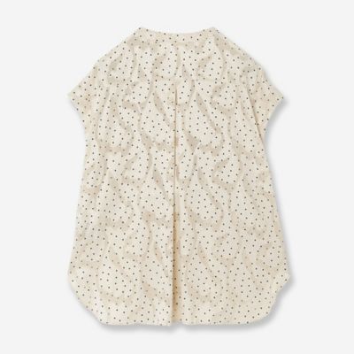 【セットアップ対応】カットジャカードドットブラウス（８１０３３５２５）