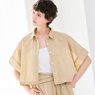 セットアップ対応・洗える】ケープシャツブラウス（81033613