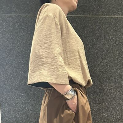 【洗える】クルーネックＴブラウス（８１０３４５２８）