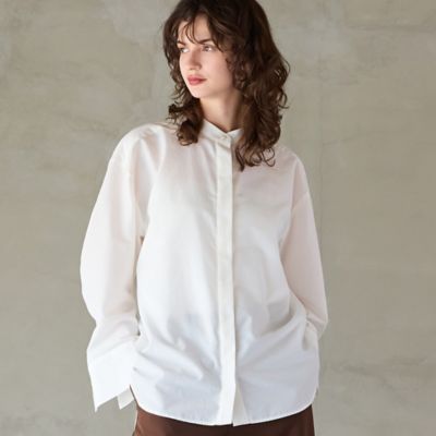 ＜R-ISM(Women) ＞【洗える】シャーリングシャツ（８１０３５５０２）