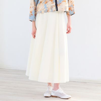 ＜R-ISM(Women) ＞【洗える・Ｓ／Ｍ／Ｌサイズ】ブライトローンシャイニーフレアスカート（８１０４１６０１）