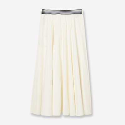 洗える・S／M／Lサイズ】ブライトローンシャイニーフレアスカート