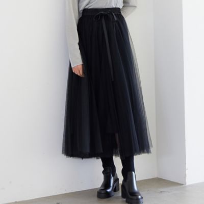 【人気アイテム追加】チュールロングスカート（８１０４２５７０Ａ）