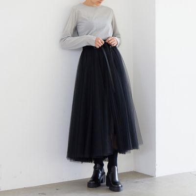 【人気アイテム追加】チュールロングスカート（８１０４２５７０Ａ）
