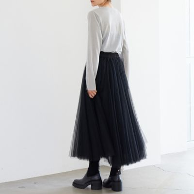 【人気アイテム追加】チュールロングスカート（８１０４２５７０Ａ）