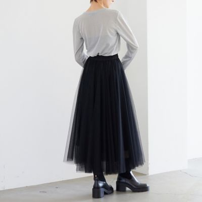 【人気アイテム追加】チュールロングスカート（８１０４２５７０Ａ）