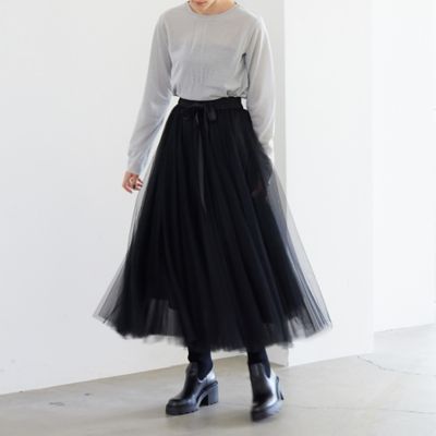 【人気アイテム追加】チュールロングスカート（８１０４２５７０Ａ）