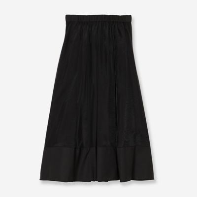 ＜R-ISM(Women) ＞【洗える・Ｓ／Ｍ／Ｌサイズ】オーガンジーコンビボリュームスカート（８１０４２６０６）