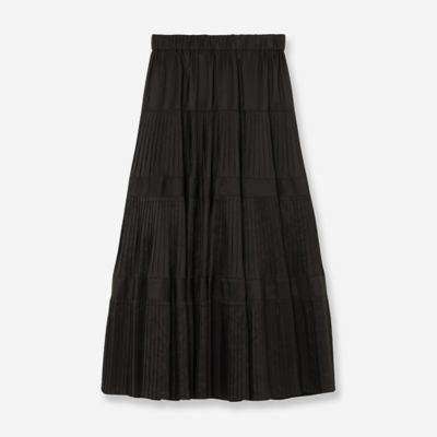 ＜R-ISM(Women) ＞【追加生産・新色登場】３段プリーツスカート（８１０４２６５６Ａ）