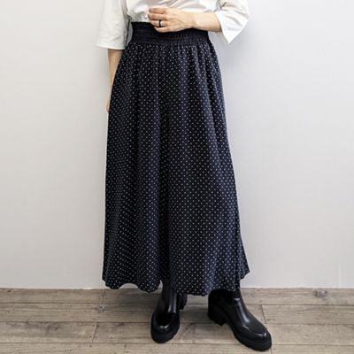 IMPORT PRINT】プリントキュロットスカート