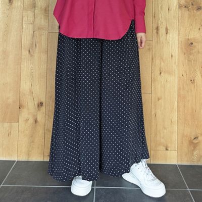 IMPORT PRINT】プリントキュロットスカート