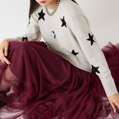 追加生産・新色登場】ロングチュールスカート（81045556） | R