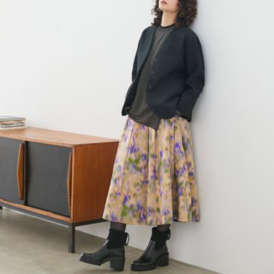 ＜R-ISM(Women) ＞オンブレープリントタックスカート（８１０４６４０５）