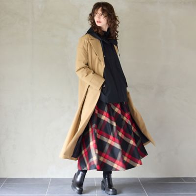 インポート素材】チェックフレアスカート（81046508） | R-ISM