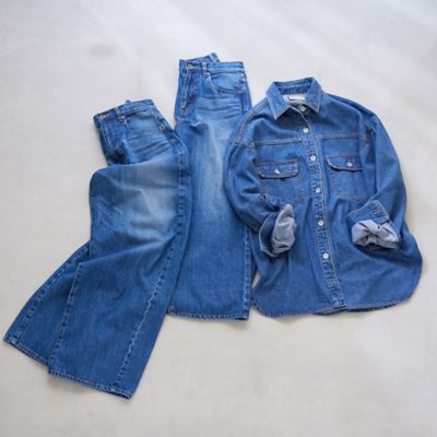 【セットアップ対応】デニムワイドパンツ（８１０５２５０３）