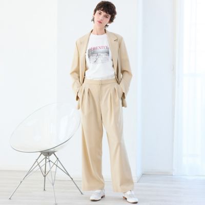 ＜R-ISM(Women) ＞【接触冷感・吸水速乾・紫外線防止・洗える】ライトツイルタックパンツ（８１０５２６０６）