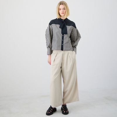 【接触冷感】レーヨンブレンドワイドパンツ（８１０５３５１０）