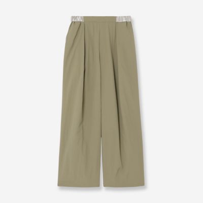 【撥水加工】タックワイドパンツ（８１０５３５１２）