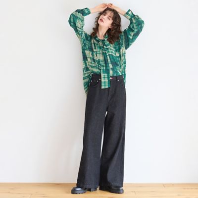 ＜R-ISM(Women) ＞【ＪＡＰＡＮ　ＤＥＮＩＭ】デニムバギーパンツ（８１０５５５０３）