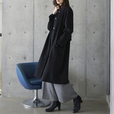 カシミア１００％ロングコート（８１０８６３０４） | ファッション 