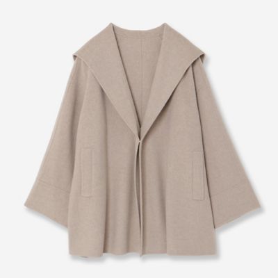 カシミヤブレンド】リバードレープミドルコート（81086501