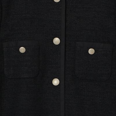 S／M／Lサイズ】ツイードノーカラージャケット（81102604