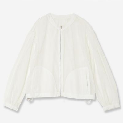 ＜R-ISM(Women) ＞【洗える】ダブルラッセルレースブルゾン（８１１０４５０８）