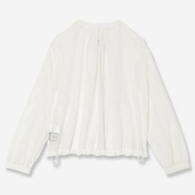 【洗える】ダブルラッセルレースブルゾン（８１１０４５０８）