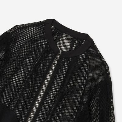 【洗える】ダブルラッセルレースブルゾン（８１１０４５０８）