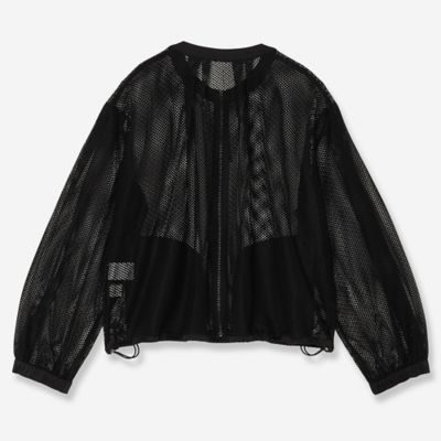 【洗える】ダブルラッセルレースブルゾン（８１１０４５０８）