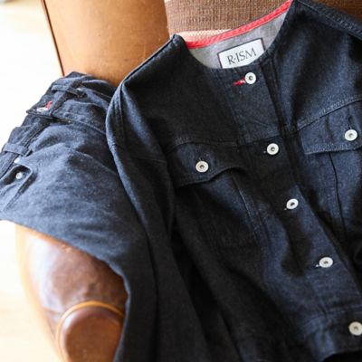 IENA L'ATELIER DENIM　ノーカラー デニムブルゾン　36 Amazon.co.jp: イエナ IENA 20AW リメイクルーズデニムブルゾン