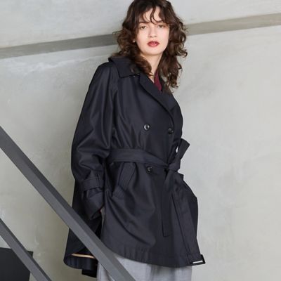 LOHEN ローヘン 新品 24AW ショートリバートレンチコート ブラック LOHEN ローヘン 新品 24AW ショートリバートレンチコート