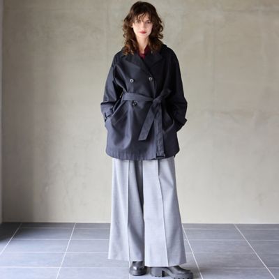 調節可能なウエストショートトレンチコート　完売品 ZARA - ZARA 調節可能なウエスト ショートトレンチコート L 完売品の