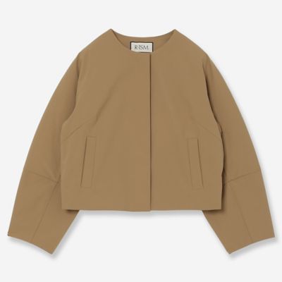 R-ISM(Women) /リズム【防風・着ぶくれしない】薄ダウンコクーンスリーブジャケット(81106506) チャイロ コート・ジャケット【三越伊勢丹/公式】