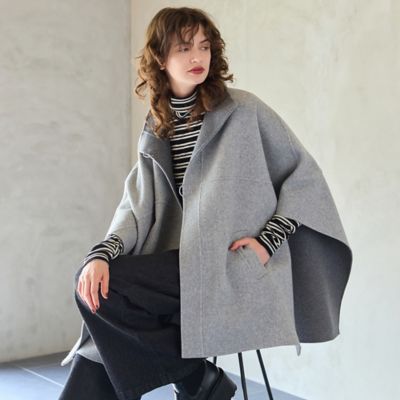 ＜R-ISM(Women) ＞【リバーシブル】リバーポンチョジャケット（８１１０６５０７）
