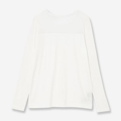 ＜R-ISM(Women) ＞【人気アイテム追加】シアーコンビカットソー（８１１２２５０２）