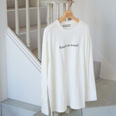 【接触冷感】カフス付きロゴロングＴシャツ（８１１２２５０３）