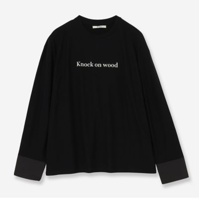 【接触冷感】カフス付きロゴロングＴシャツ（８１１２２５０３）