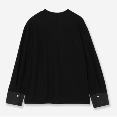 【接触冷感】カフス付きロゴロングＴシャツ（８１１２２５０３）