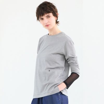 ＜R-ISM(Women) ＞【接触冷感・洗える】ロングスリーブボーダーＴシャツ（８１１２２６０９）