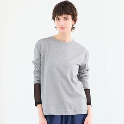 接触冷感・洗える】ロングスリーブボーダーTシャツ（81122609